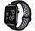 Apple Watch silicone sport+ band (zwart/grijs)
