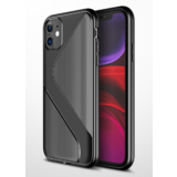 ShieldCase® Gestreept siliconen hoesje iPhone 11 Pro Max (zwart)