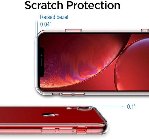 ShieldCase® Shieldcase Siliconen hoesje met camera bescherming iPhone Xr (transparant)