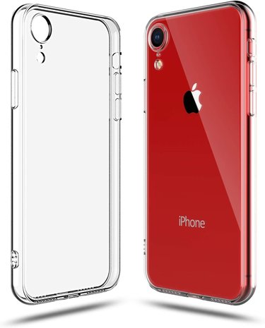 ShieldCase® Shieldcase Siliconen hoesje met camera bescherming iPhone Xr (transparant)