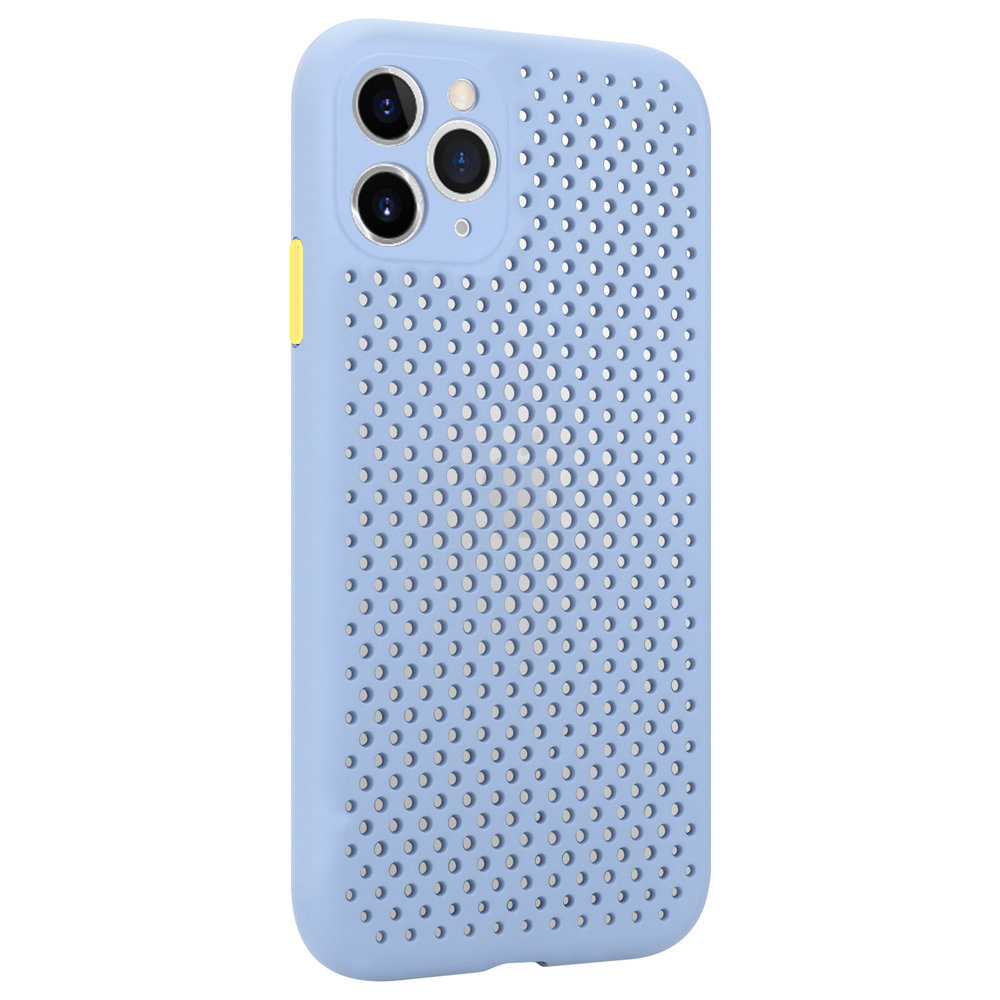 ShieldCase® Shieldcase siliconen hoesje met gaatjes iPhone 11 Pro (lichtpaars)