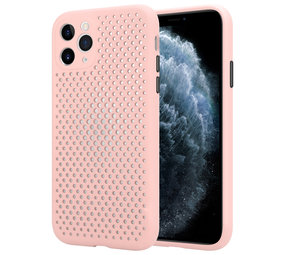 ShieldCase® Siliconen hoesje met gaatjes iPhone 11 Pro (roze)