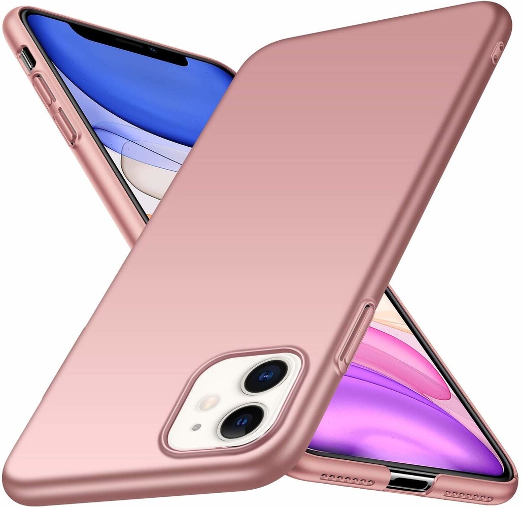 ShieldCase® ShieldCase Ultra thin case iPhone 11 (roze) met Privacy Glas