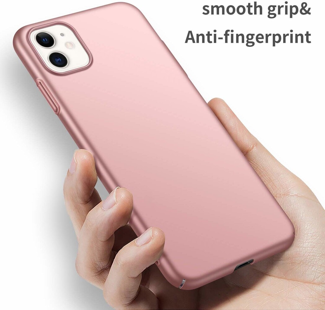 ShieldCase® ShieldCase Ultra thin case iPhone 11 (roze) met Privacy Glas
