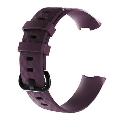 Fitbit Charge 3 silicone band (paars)