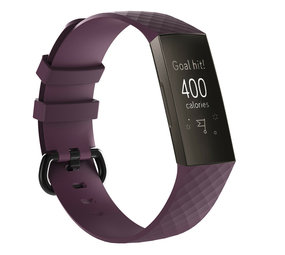 Fitbit Charge 3 silicone band (paars)