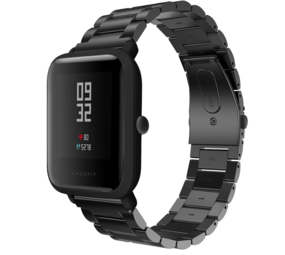 Xiaomi Amazfit Bip stalen band (zwart) Xiaomi Amazfit Bip stalen band (zwart)