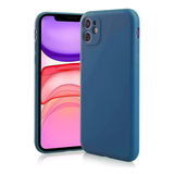 ShieldCase® Siliconen hoesje met camera bescherming iPhone 11 (blauw) met GLASS