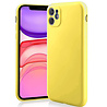 ShieldCase® Shieldcase Siliconen hoesje met camera bescherming iPhone 11 (geel) + glazen screen protector