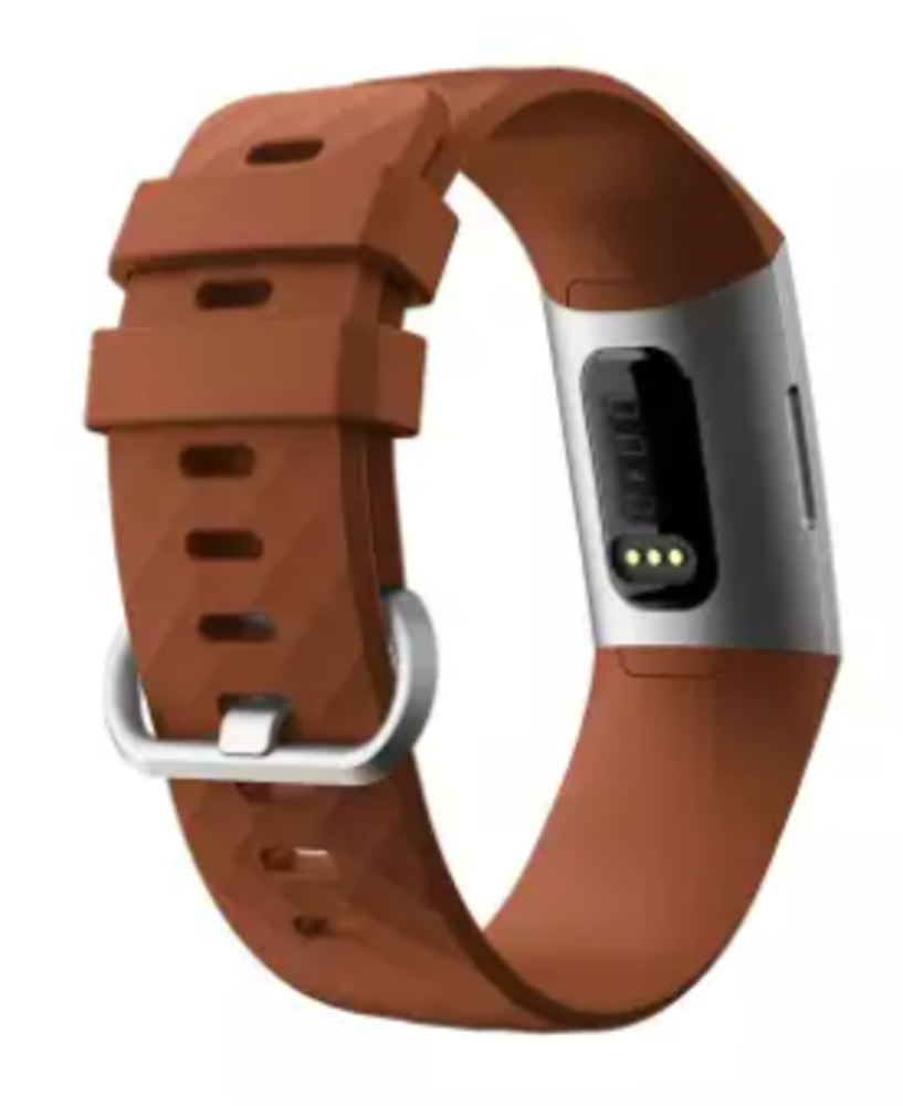 Fitbit Charge 4 silicone band (bruin)