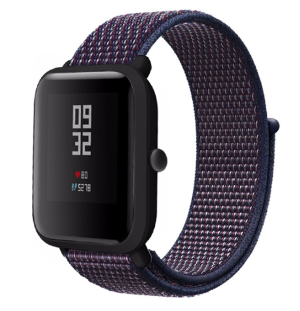 Xiaomi Amazfit Bip nylon band (paars-blauw) Xiaomi Amazfit Bip nylon band (paars-blauw)