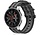 Samsung Galaxy Watch nylon gesp band (zwart/grijs)