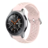 Samsung Galaxy Watch siliconen bandje met gaatjes (roze)
