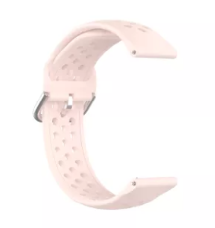 Samsung Galaxy Watch siliconen bandje met gaatjes (roze)