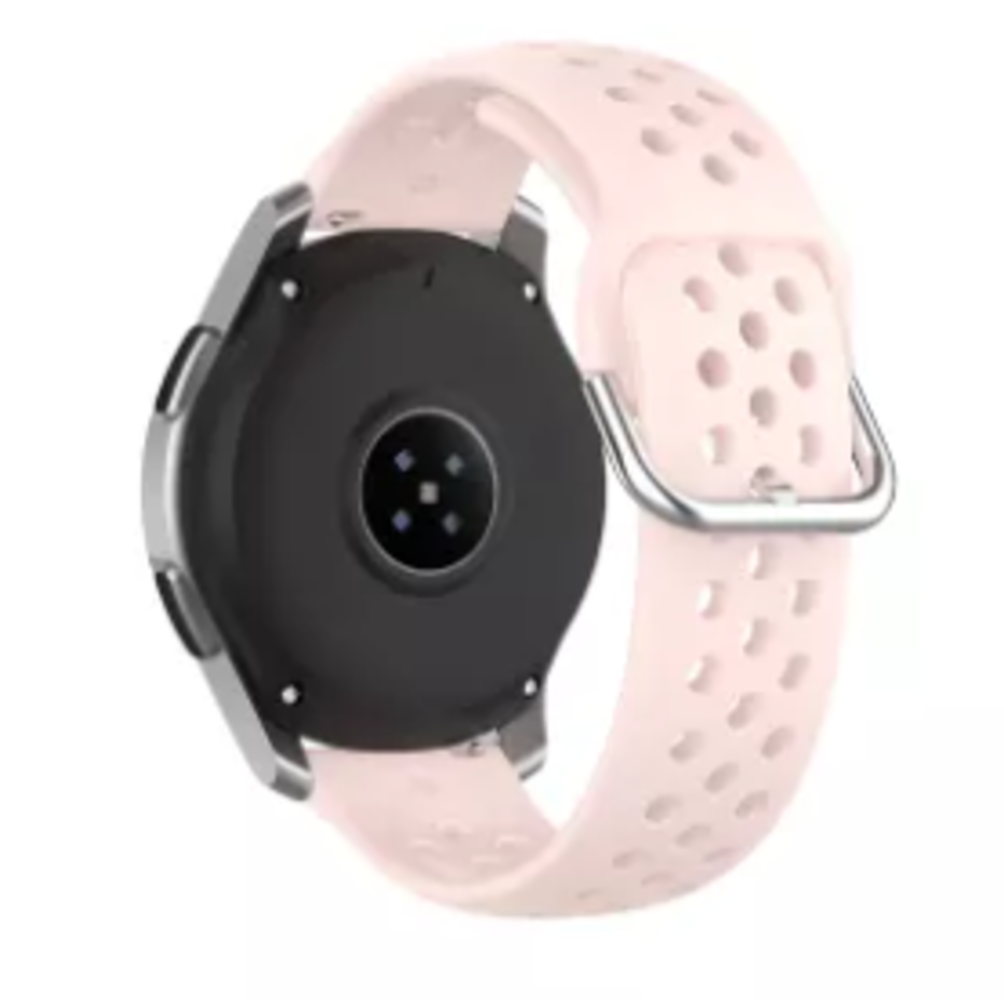 Samsung Galaxy Watch siliconen bandje met gaatjes (roze)