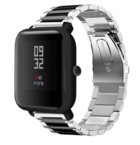 Xiaomi Amazfit Bip stalen band (zilver/zwart)