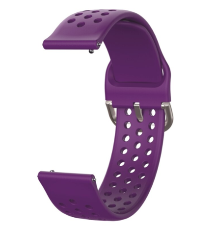 Garmin Vivoactive 3 siliconen bandje met gaatjes (paars)