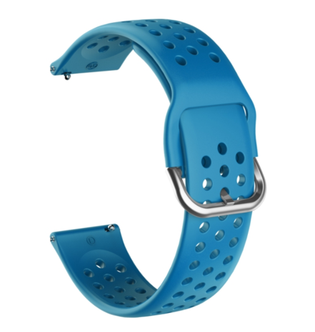 Samsung Galaxy Watch siliconen bandje met gaatjes (lichtblauw)