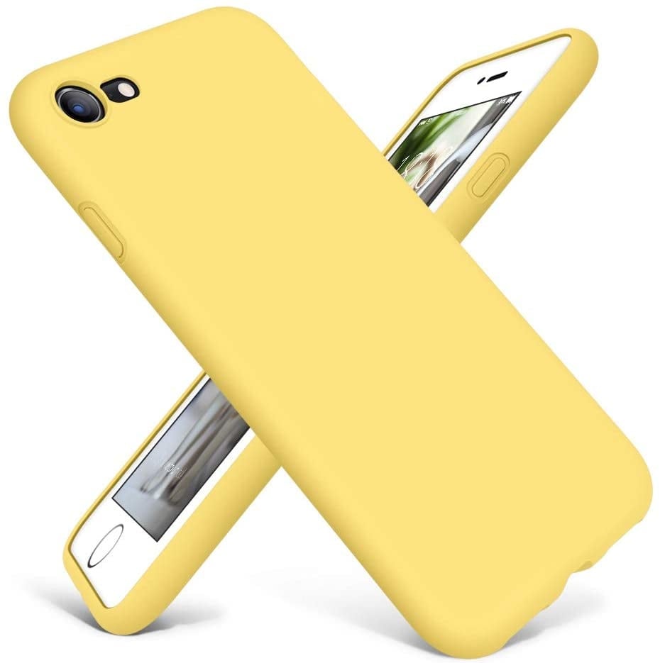 Collectief IJver gebed Siliconen hoesje met camera bescherming iPhone 7 / 8 (geel) - Phone-Factory