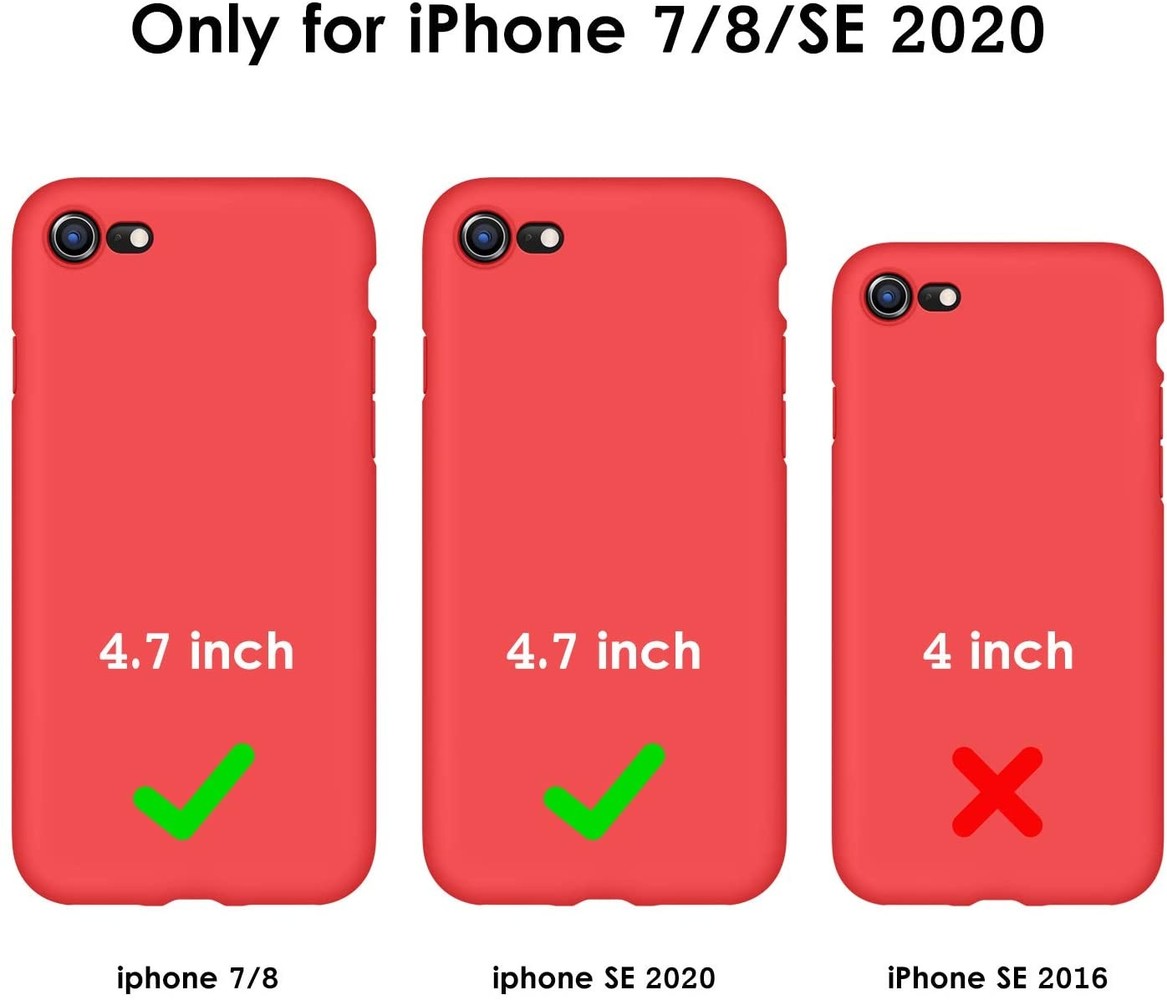 ShieldCase® Shieldcase Siliconen hoesje met camera bescherming iPhone 7 / 8 (rood)