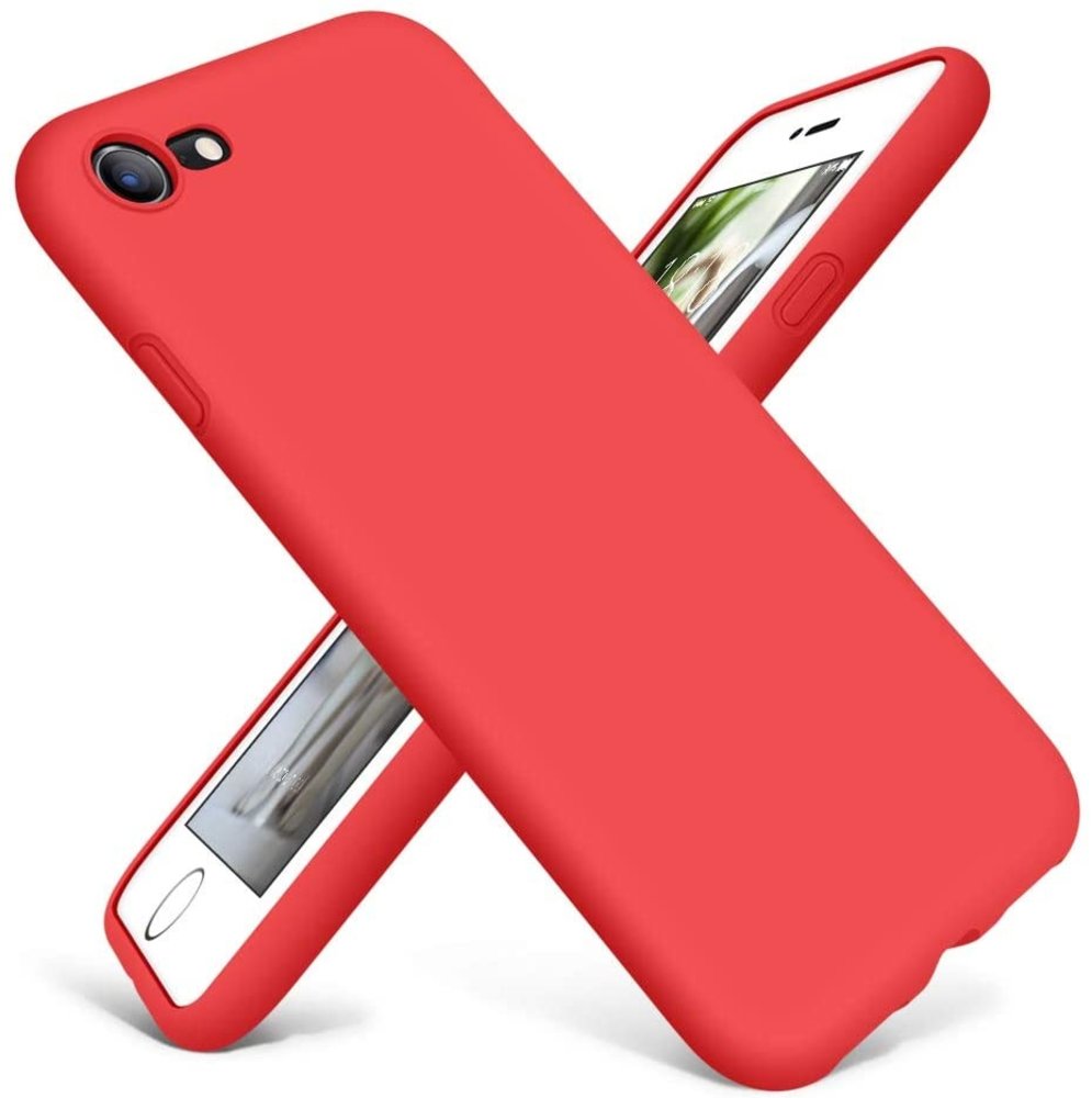 samenzwering George Hanbury Onbemand Siliconen hoesje met camera bescherming iPhone 7 / 8 (rood) - Phone-Factory