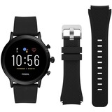 Fossil Gen 5 silicone band (zwart)