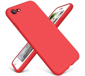 ShieldCase® Siliconen hoesje met camera bescherming iPhone SE 2020 (rood)