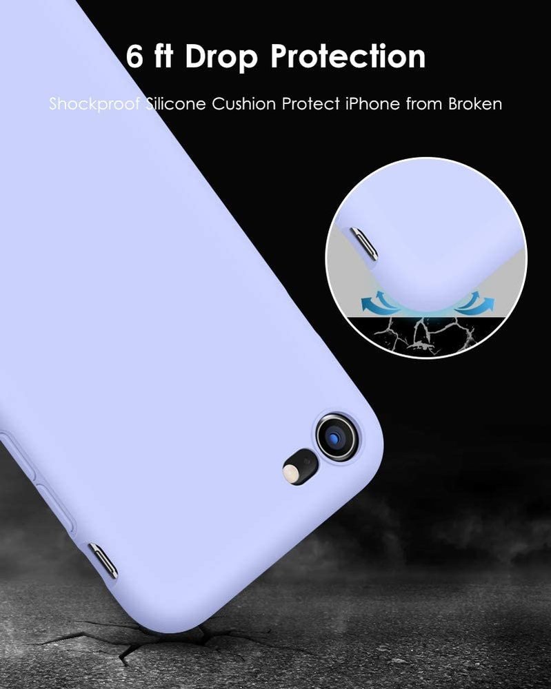 ShieldCase® Shieldcase Siliconen hoesje met camera bescherming iPhone SE 2020 (paars)