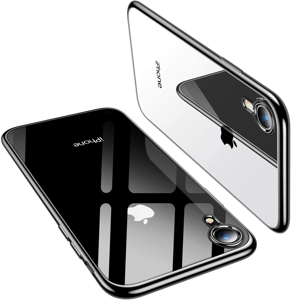 Zwarte bumper case iPhone Xr PhoneFactory
