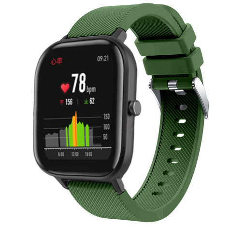Xiaomi Amazfit GTS siliconen bandje (legergroen)