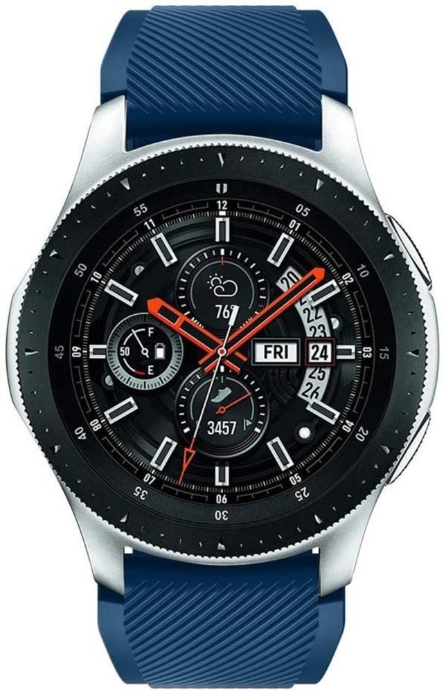 Samsung Galaxy Watch silicone bandje (donkerblauw)