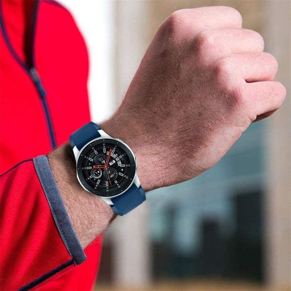 Samsung Galaxy Watch silicone bandje (donkerblauw)