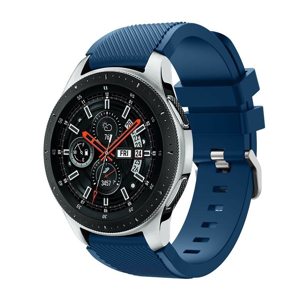 Samsung Galaxy Watch silicone bandje (donkerblauw)