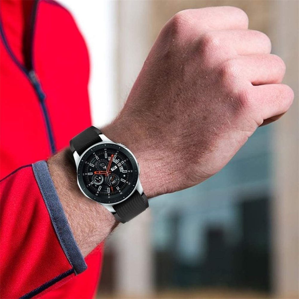 Samsung Galaxy Watch silicone bandje (zwart)