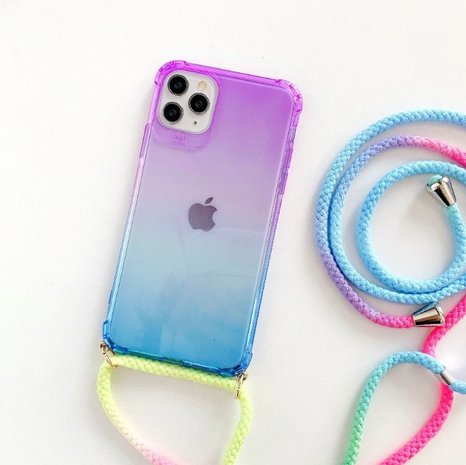 Telefoonhoesje koord iPhone 11 (paars/blauw) Phone-Factory