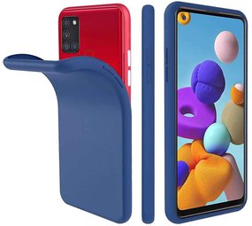 ShieldCase® Samsung Galaxy A21s siliconen hoesje (blauw)