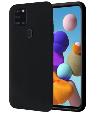 ShieldCase® Shieldcase Samsung Galaxy A21s siliconen hoesje (zwart)