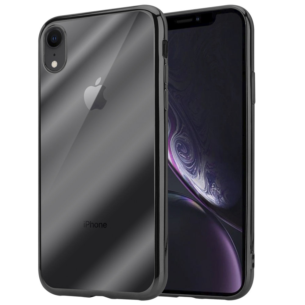 ShieldCase® ShieldCase Zwarte metallic bumper case iPhone Xr