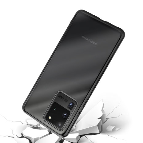 ShieldCase® ShieldCase Zwarte metallic bumper case Samsung Galaxy S20 Ultra ShieldCase® ShieldCase Zwarte metallic bumper case Samsung Galaxy S20 Ultra