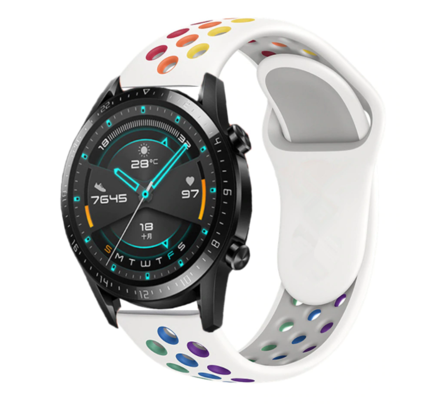 Huawei Watch GT sport bandje (wit kleurrijk) - Phone-Factory