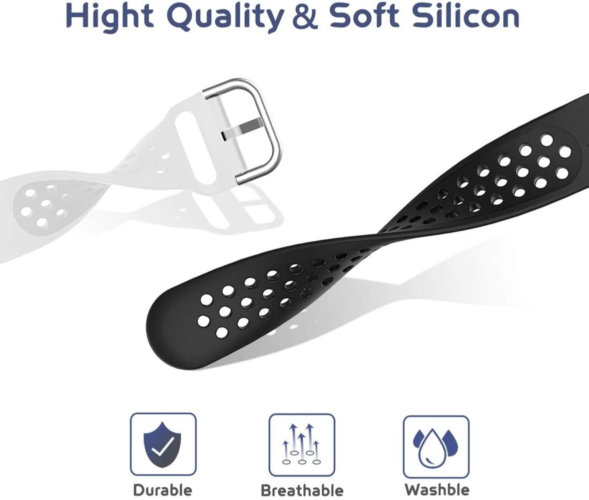 Samsung Galaxy Watch siliconen bandje met gaatjes (wit)