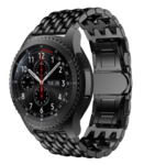 Samsung Galaxy Watch draak stalen band (zwart)