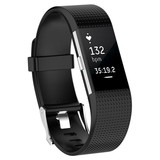 Fitbit Charge 2 siliconen bandje (zwart)