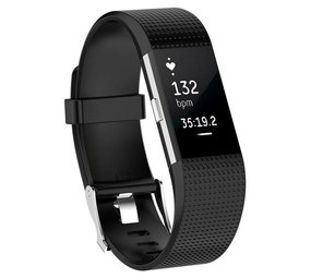 Fitbit Charge 2 siliconen bandje zwart