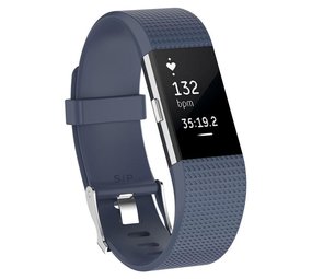 Fitbit Charge 2 siliconen bandje (grijsblauw)