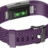 Fitbit Charge 2 diamant silicone band (paars) Fitbit Charge 2 diamant silicone band (paars)