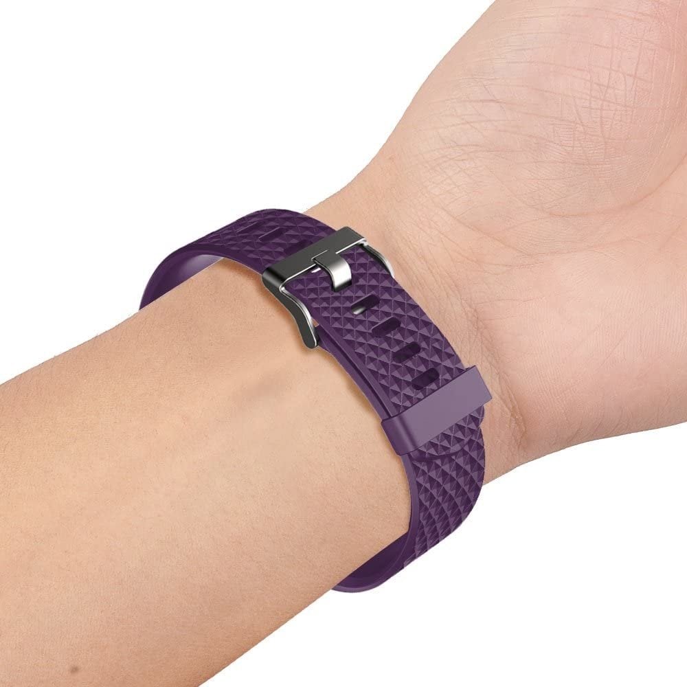 Fitbit Charge 2 diamant silicone band (paars)