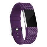 Fitbit Charge 2 diamant silicone band (paars)