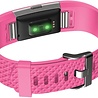 Fitbit Charge 2 diamant silicone band (knalroze) Fitbit Charge 2 diamant silicone band (knalroze)