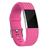Fitbit Charge 2 diamant silicone band (knalroze) Fitbit Charge 2 diamant silicone band (knalroze)